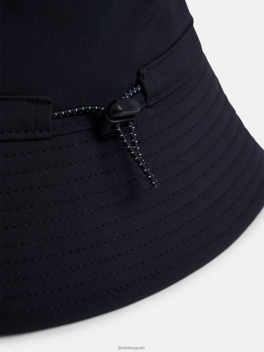 Women J.Lindeberg Black Siri Bucket Hat Accessory 8R622011