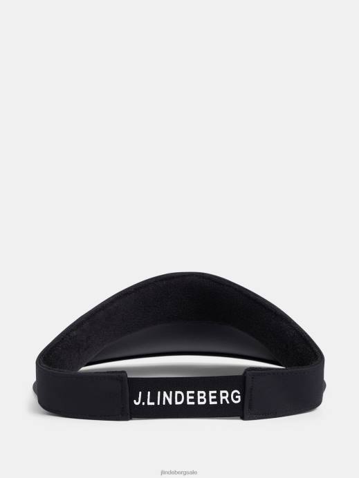 Women J.Lindeberg Black Vera Big Visor Accessory 8R621991