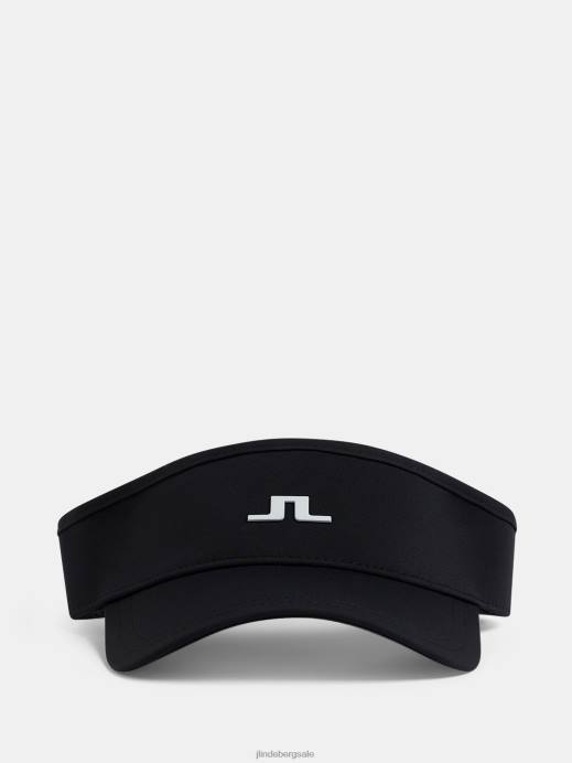 Women J.Lindeberg Black Yada Visor Accessory 8R622021