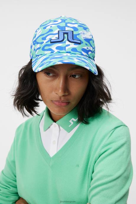 Women J.Lindeberg Caldera Jade Cream Arlene Cap Accessory 8R621952