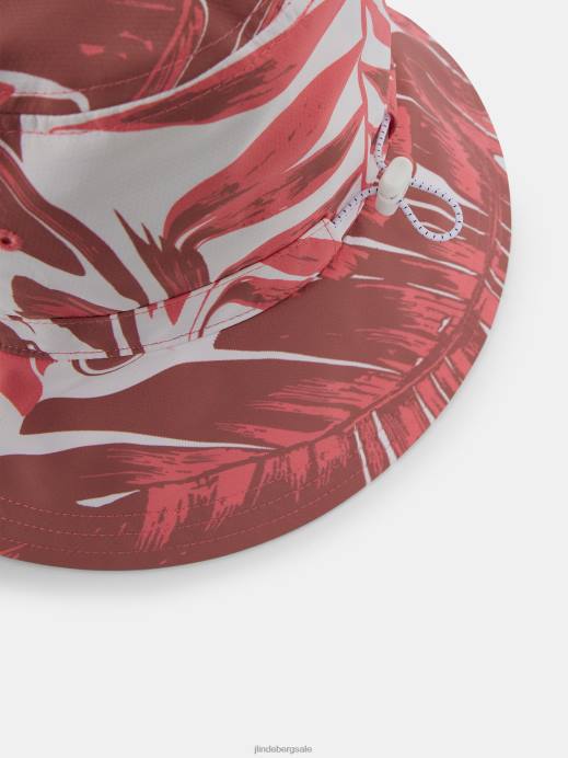 Women J.Lindeberg Hibiscus Pink Siri Print Bucket Hat Accessory 8R622022