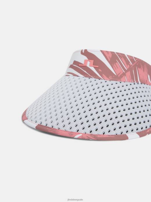 Women J.Lindeberg Hibiscus Pink Vera Print Big Visor Accessory 8R622023