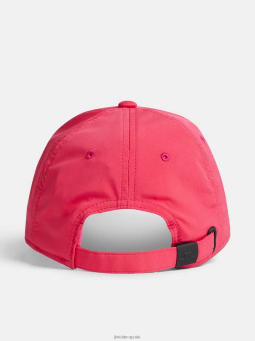 Women J.Lindeberg Rose Red Anga Cap Accessory 8R621964