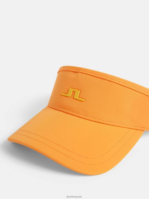 Women J.Lindeberg Russet Orange Yada Visor Accessory 8R622018