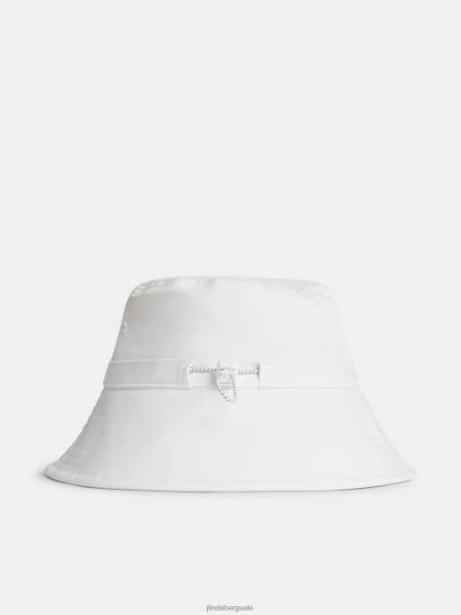 Women J.Lindeberg White Siri Bucket Hat Accessory 8R621956