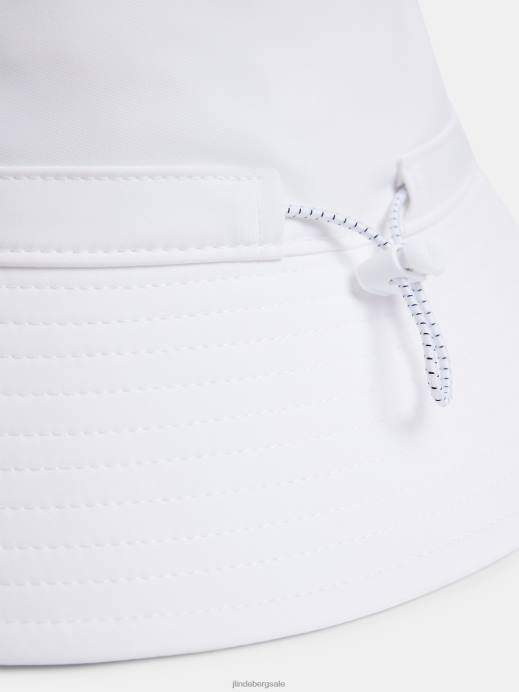 Women J.Lindeberg White Siri Bucket Hat Accessory 8R622014
