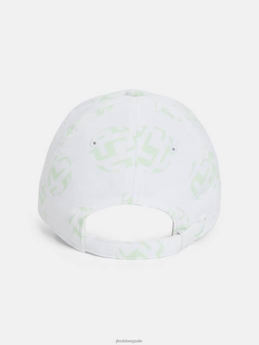Women J.Lindeberg White Sphere Dot Layla Print Cap Accessory 8R621983