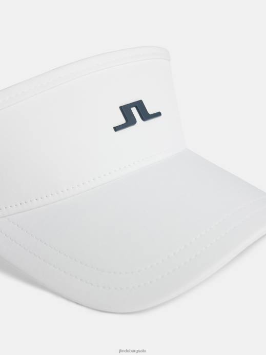 Women J.Lindeberg White Yada Visor Accessory 8R621968