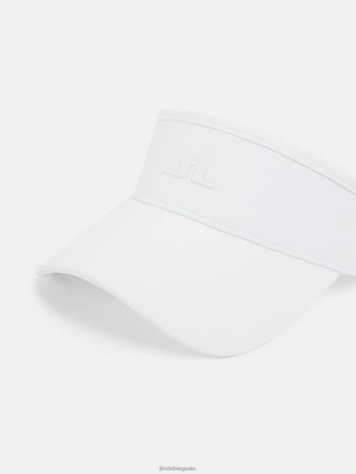 Women J.Lindeberg White Yada Visor Accessory 8R622019