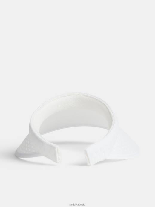 Women J.Lindeberg White Zenna Diadem Visor Accessory 8R621941