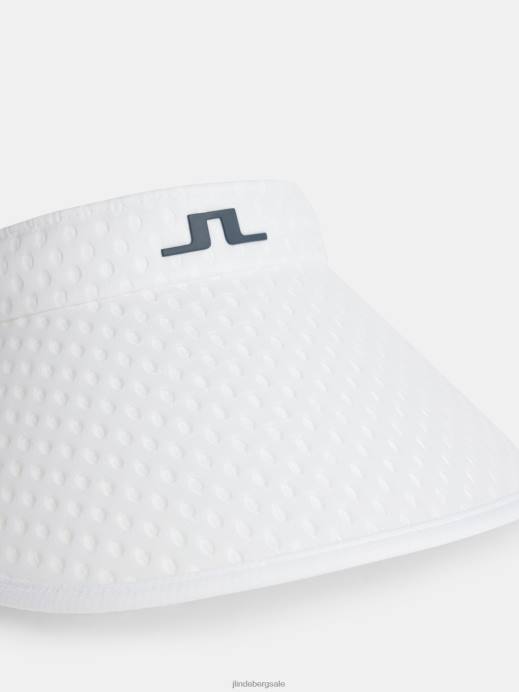 Women J.Lindeberg White Zenna Diadem Visor Accessory 8R621941