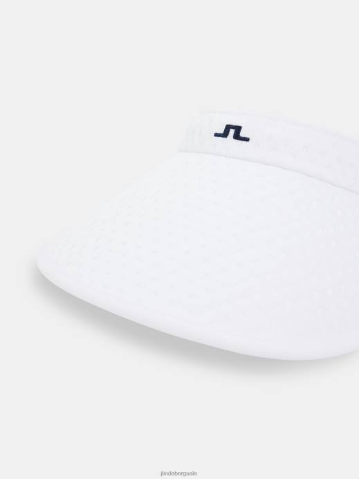 Women J.Lindeberg White Zenna Diadem Visor Accessory 8R621986