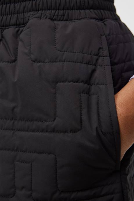 Women J.Lindeberg Black Blossom Padded Shorts Clothing 8R621697