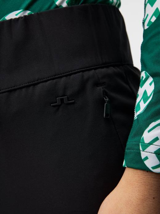 Women J.Lindeberg Black Nea Pull On Golf Pant Clothing 8R621752