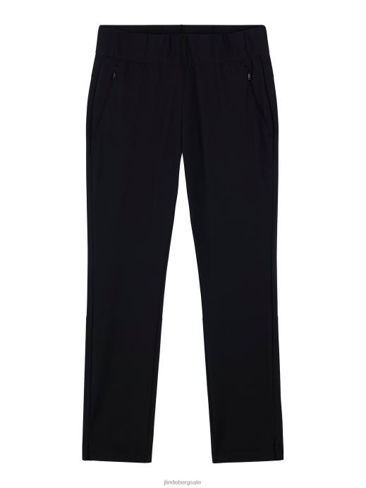Women J.Lindeberg Black Nea Pull On Golf Pant Clothing 8R621752