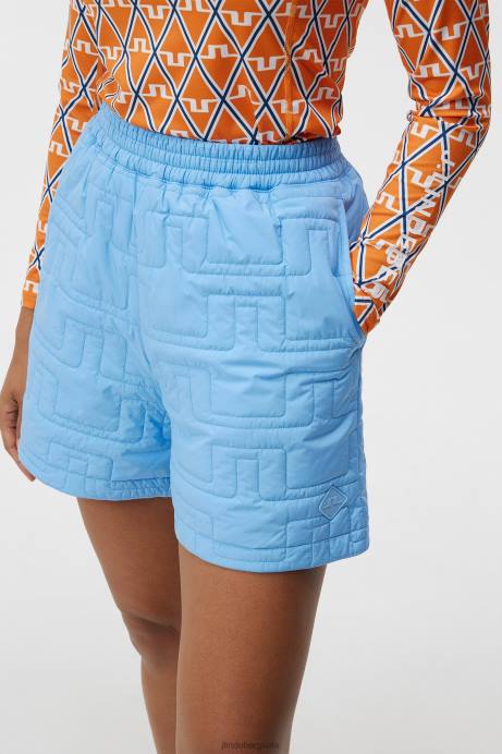 Women J.Lindeberg Little Boy Blue Blossom Padded Shorts Clothing 8R621699