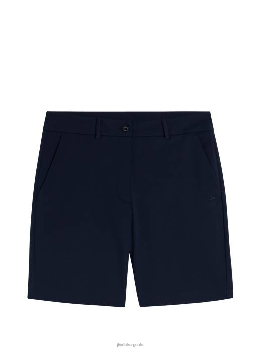 Women J.Lindeberg Navy Gwen Long Shorts Clothing 8R621750