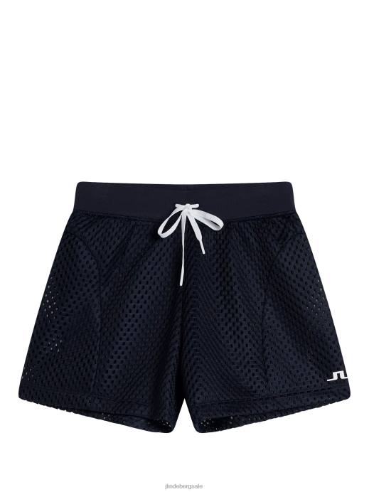 Women J.Lindeberg Navy Misha Mesh Shorts Clothing 8R621728