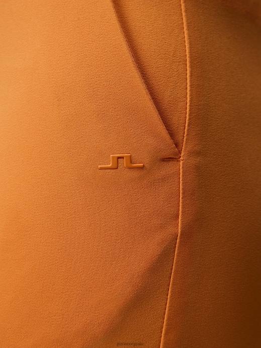 Women J.Lindeberg Russet Orange Gwen Shorts Clothing 8R621745