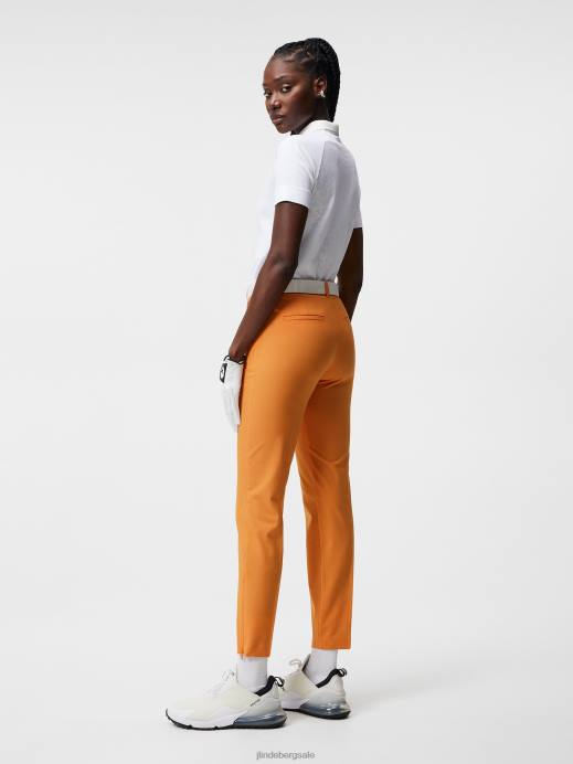 Women J.Lindeberg Russet Orange Pia Pant Clothing 8R621756