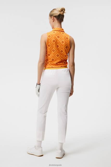 Women J.Lindeberg White Eleonora Pant Clothing 8R621733