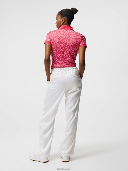 Women J.Lindeberg Azalea Bridge Swirl Tour Tech Print Polo Clothing 8R621459