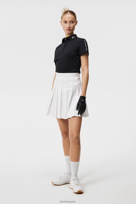 Women J.Lindeberg Black Tour Tech Golf Polo Clothing 8R621553