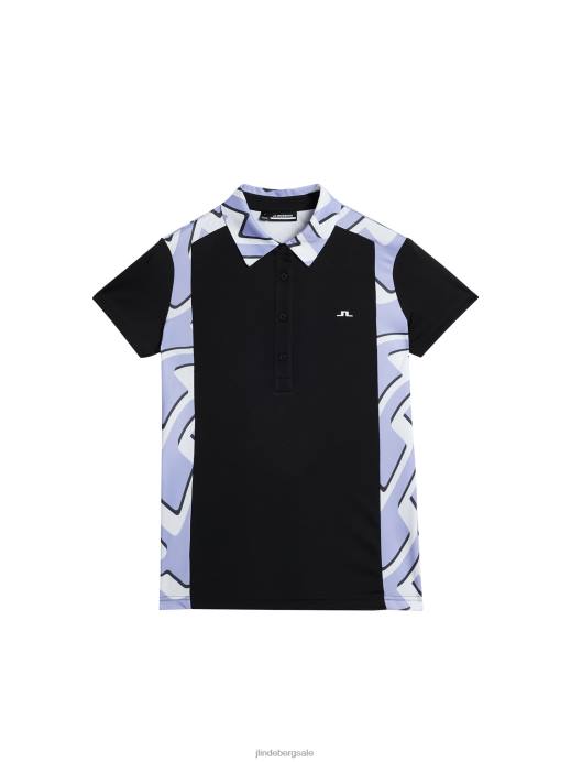 Women J.Lindeberg Bridge Wave Sweet Lavender Kristine Polo Clothing 8R621333