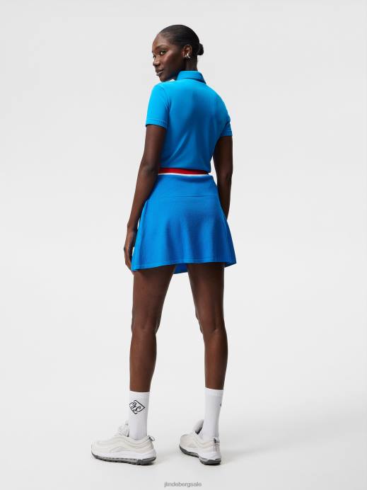 Women J.Lindeberg Brilliant Blue Barbara Polo Clothing 8R621503