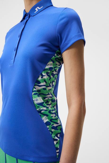 Women J.Lindeberg Caldera Jade Cream Jennie Polo Clothing 8R621344