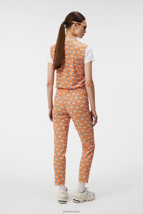 Women J.Lindeberg Exuberance Diamond Kristine Polo Clothing 8R621331