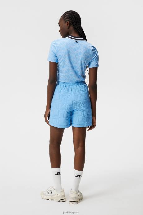 Women J.Lindeberg Little Boy Blue Sammy Polo Clothing 8R621334