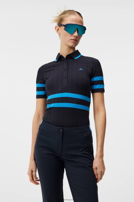 Women J.Lindeberg Navy Moira Polo Clothing 8R621521