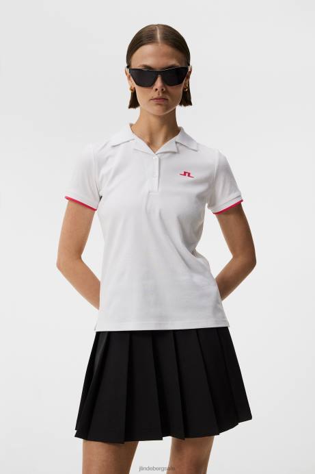 Women J.Lindeberg Navy Solange Polo Clothing 8R621449