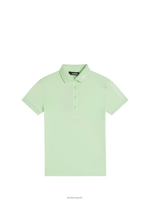 Women J.Lindeberg Patina Green Tour Tech Polo Clothing 8R621471