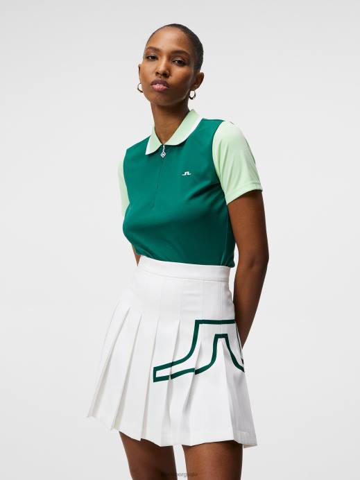 Women J.Lindeberg Rain Forest Antonia Polo Clothing 8R621539