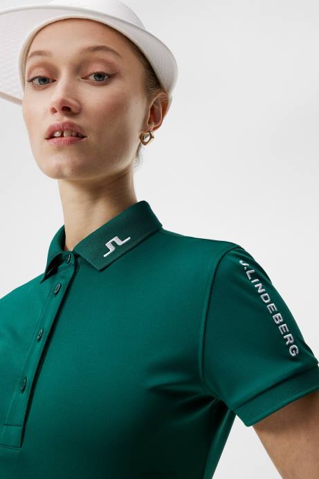 Women J.Lindeberg Rain Forest Tour Tech Polo Clothing 8R621466