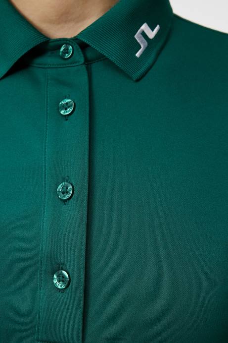 Women J.Lindeberg Rain Forest Tour Tech Polo Clothing 8R621466