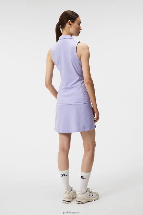 Women J.Lindeberg Sweet Lavender Dena Polo Clothing 8R621355