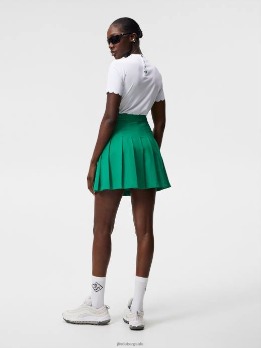 Women J.Lindeberg White Elina Polo Clothing 8R621454