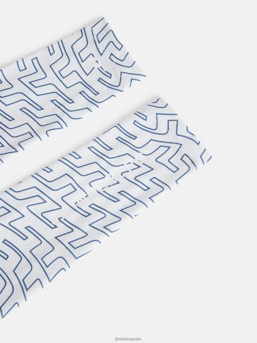 Women J.Lindeberg White Bridge Swirl Esther Print Sleeves Accessory 8R621985