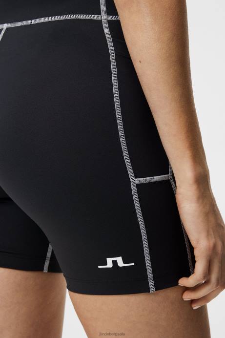 Women J.Lindeberg Black Ekon Short Tights Clothing 8R621850