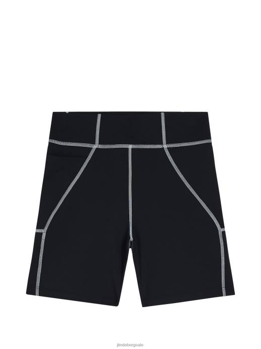 Women J.Lindeberg Black Ekon Short Tights Clothing 8R621850