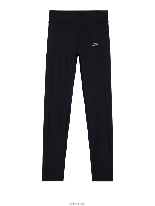 Women J.Lindeberg Black Zena Tights Clothing 8R621858