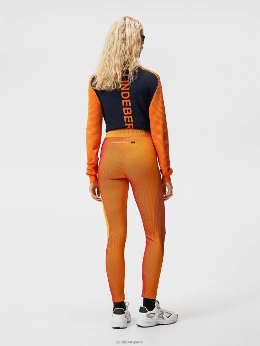 Women J.Lindeberg Chili Pepper Bridget Tights Clothing 8R621853