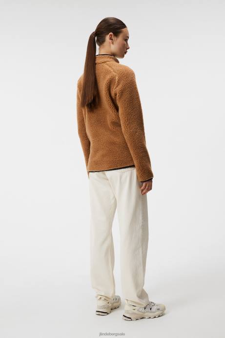 Women J.Lindeberg Chipmunk Juniper Pile Mid Layer Clothing 8R621774