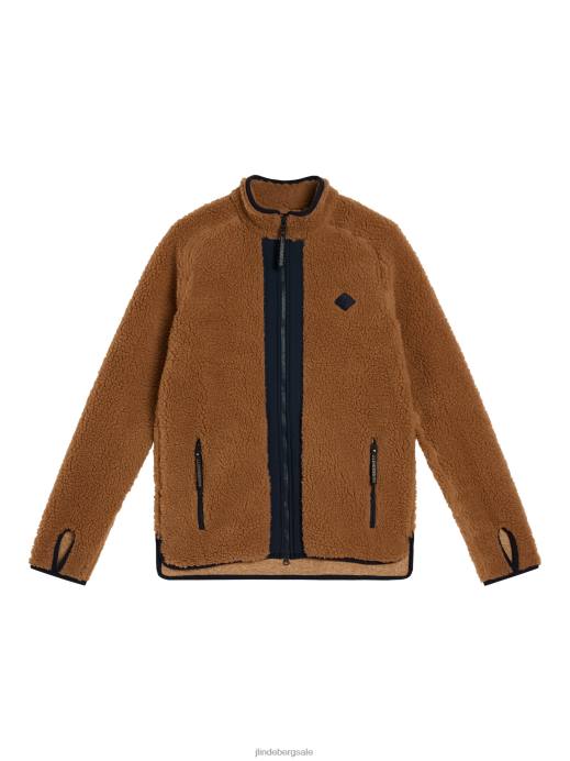 Women J.Lindeberg Chipmunk Juniper Pile Mid Layer Clothing 8R621774