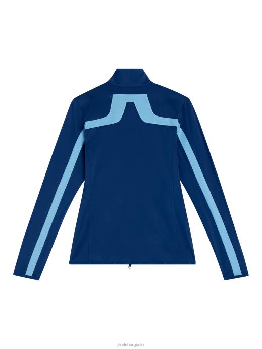 Women J.Lindeberg Estate Blue Seasonal Janice Mid Layer Clothing 8R621796