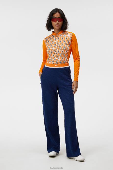 Women J.Lindeberg Exuberance Marilyn Half Zip Mid Layer Clothing 8R621799