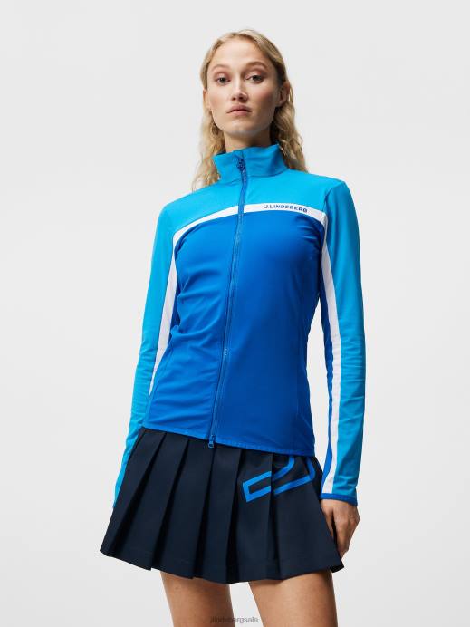 Women J.Lindeberg Lapis Blue Seasonal Janice Mid Layer Clothing 8R621866